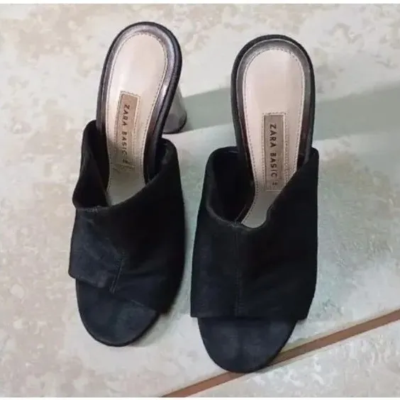 tamanco feminino Zara preto tamanho 36