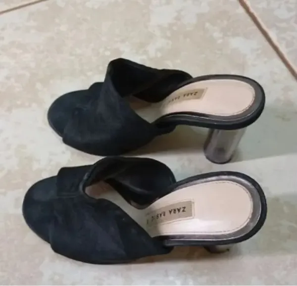tamanco feminino Zara preto tamanho 36