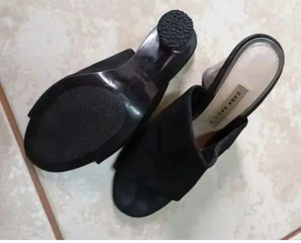 tamanco feminino Zara preto tamanho 36