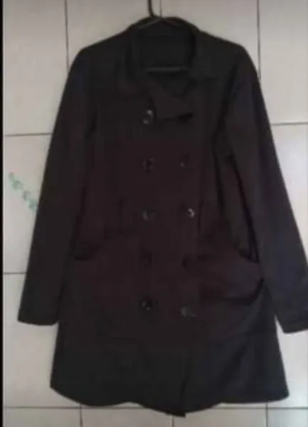 Sobretudo feminino preto tamanho M