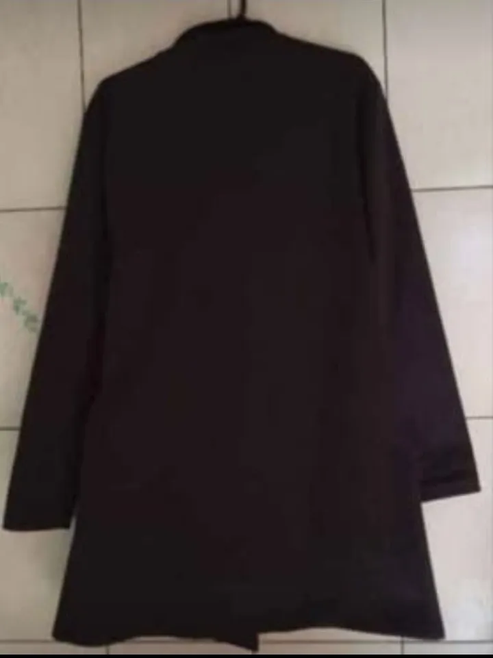 Sobretudo feminino preto tamanho M