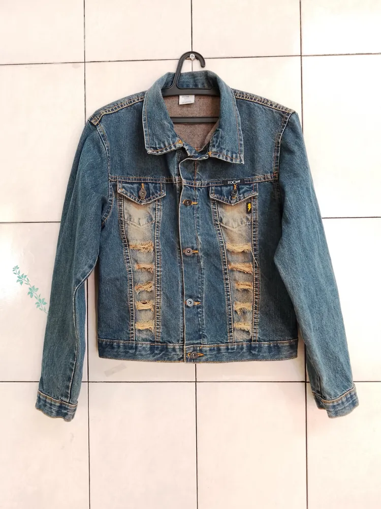 jaqueta jeans feminina Zoomp tamanho P