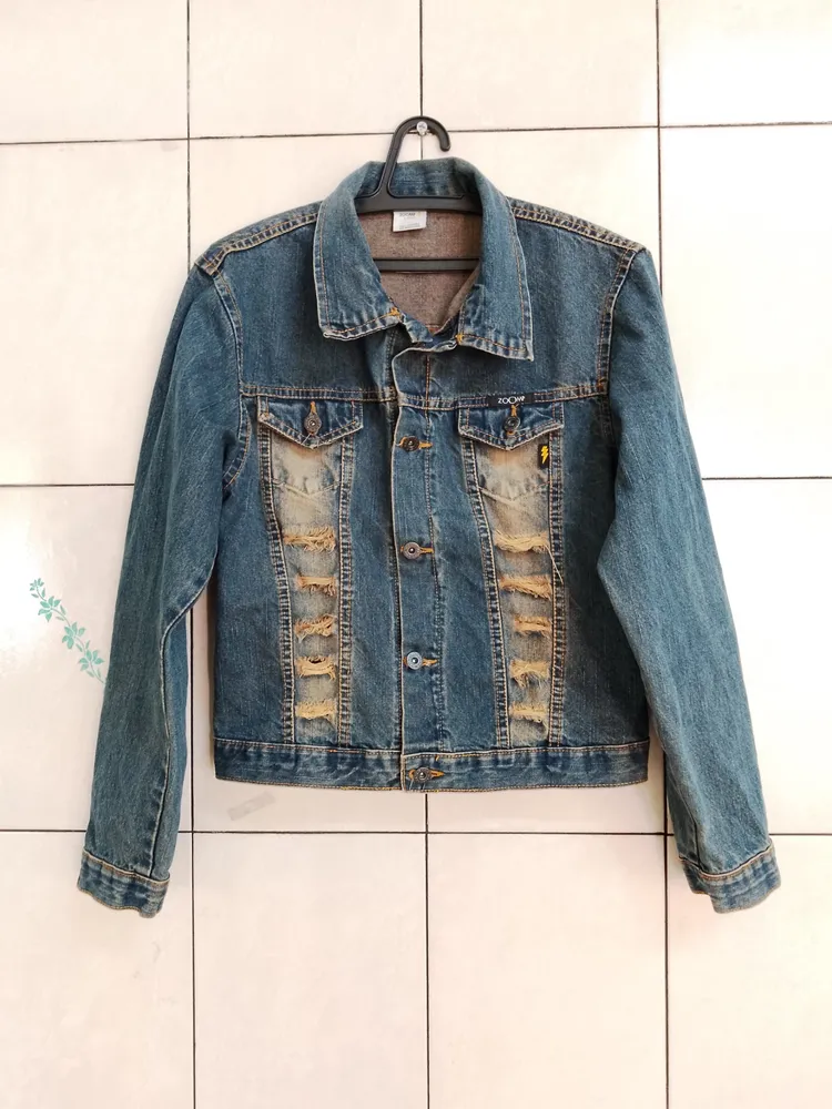 jaqueta jeans feminina Zoomp tamanho P
