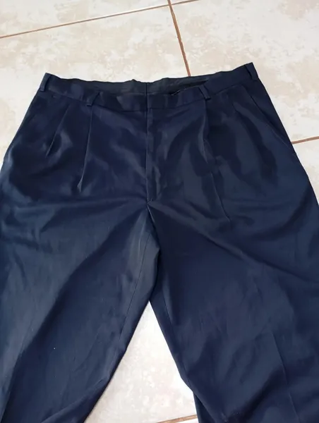 calça Pierre Cardin masculina azul marinho tamanho 52
