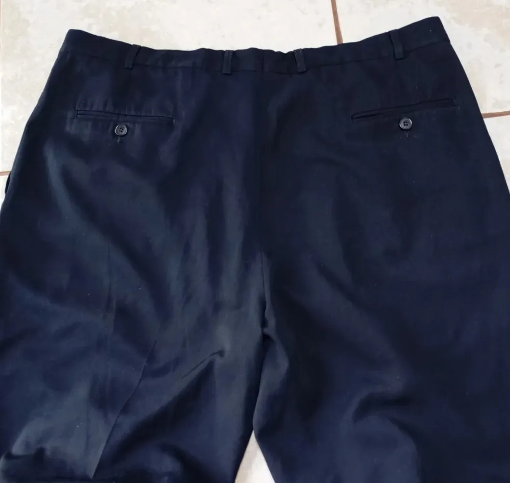 calça Pierre Cardin masculina azul marinho tamanho 52