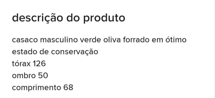Jaqueta Base co. masculina tamanho G