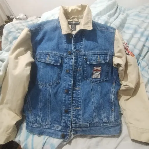 jaqueta jeans vintage looney tunes