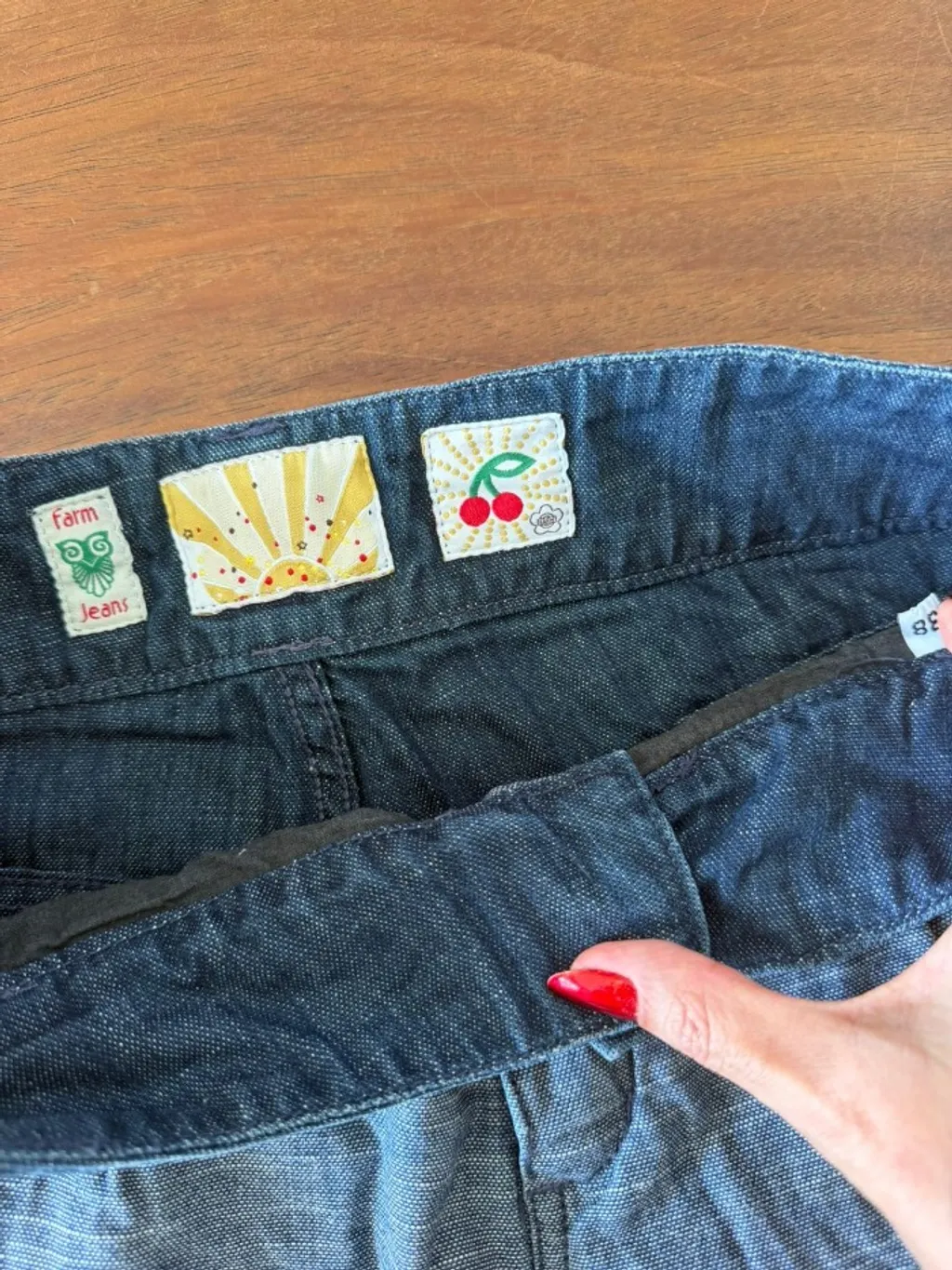 Bermuda Farm Jeans cinza 38