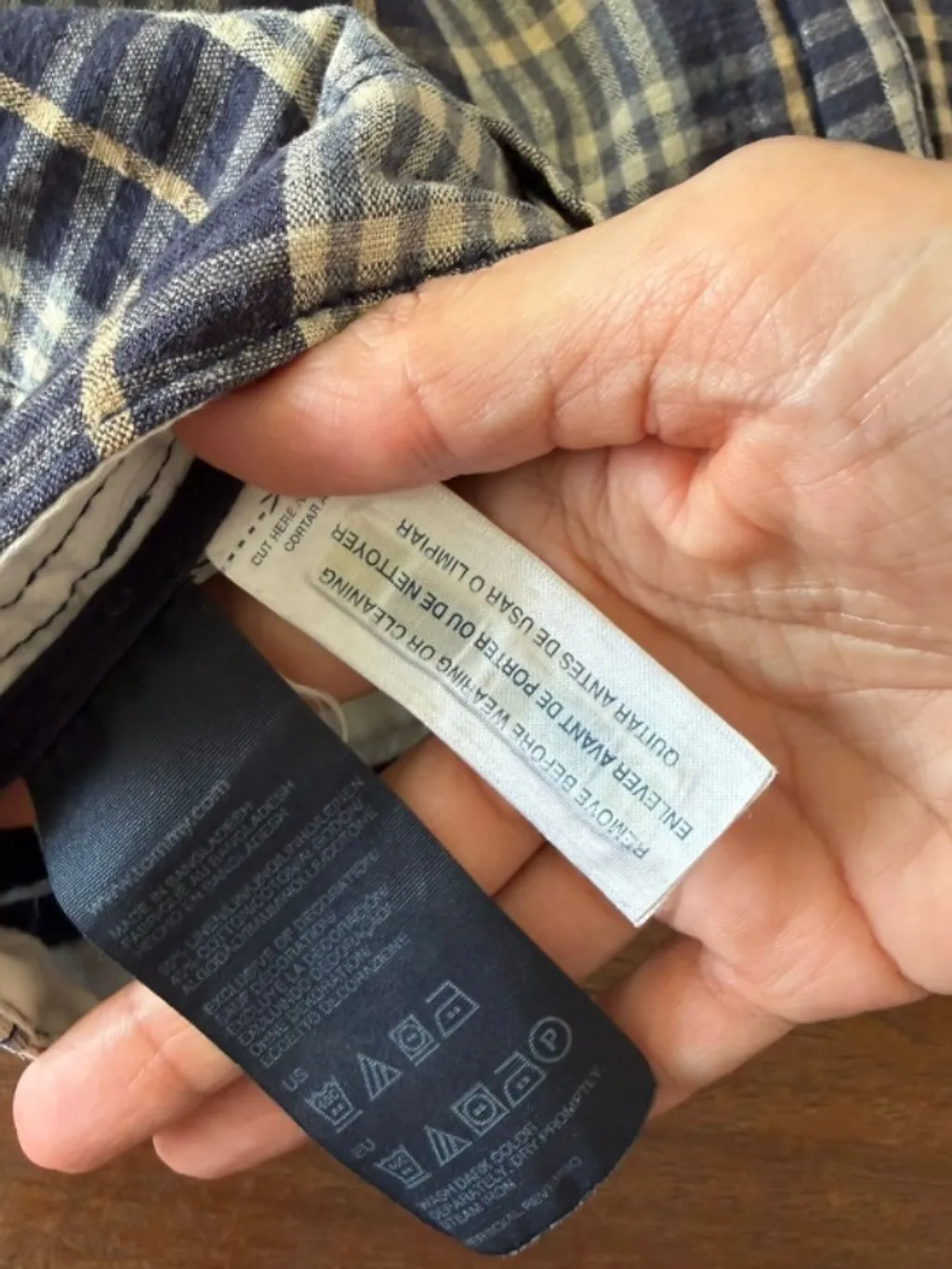 Bermuda Cargo Tommy Hilfiger Xadrez Azul Tam 46