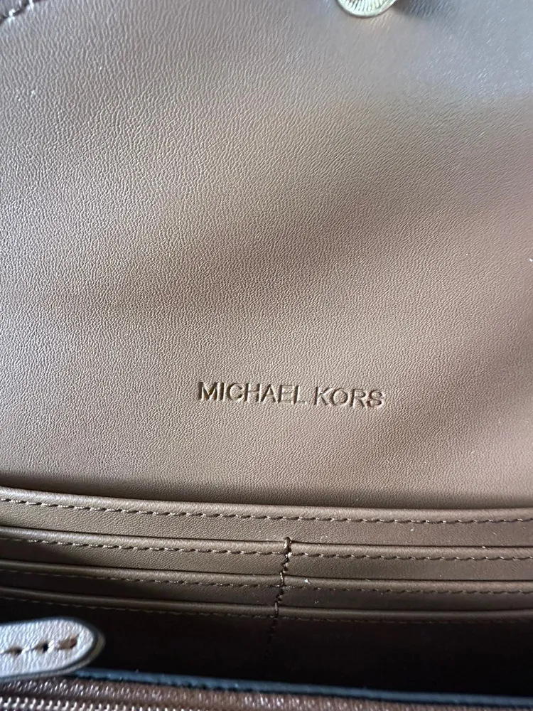 Carteira Michael Kors original marrom monograma