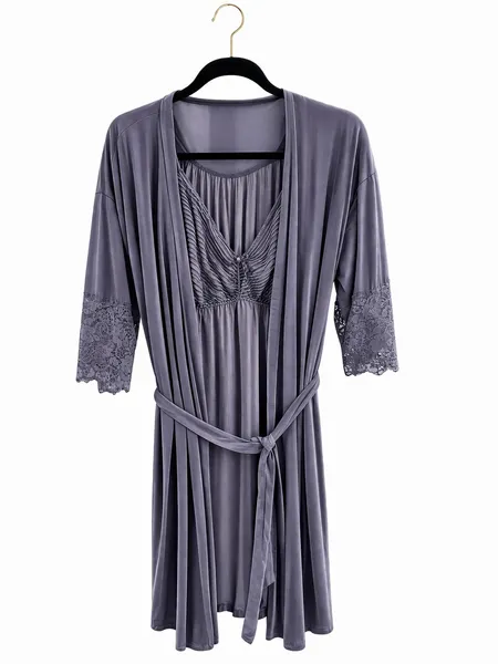 Conjunto vintage demillus camisola e penhoar