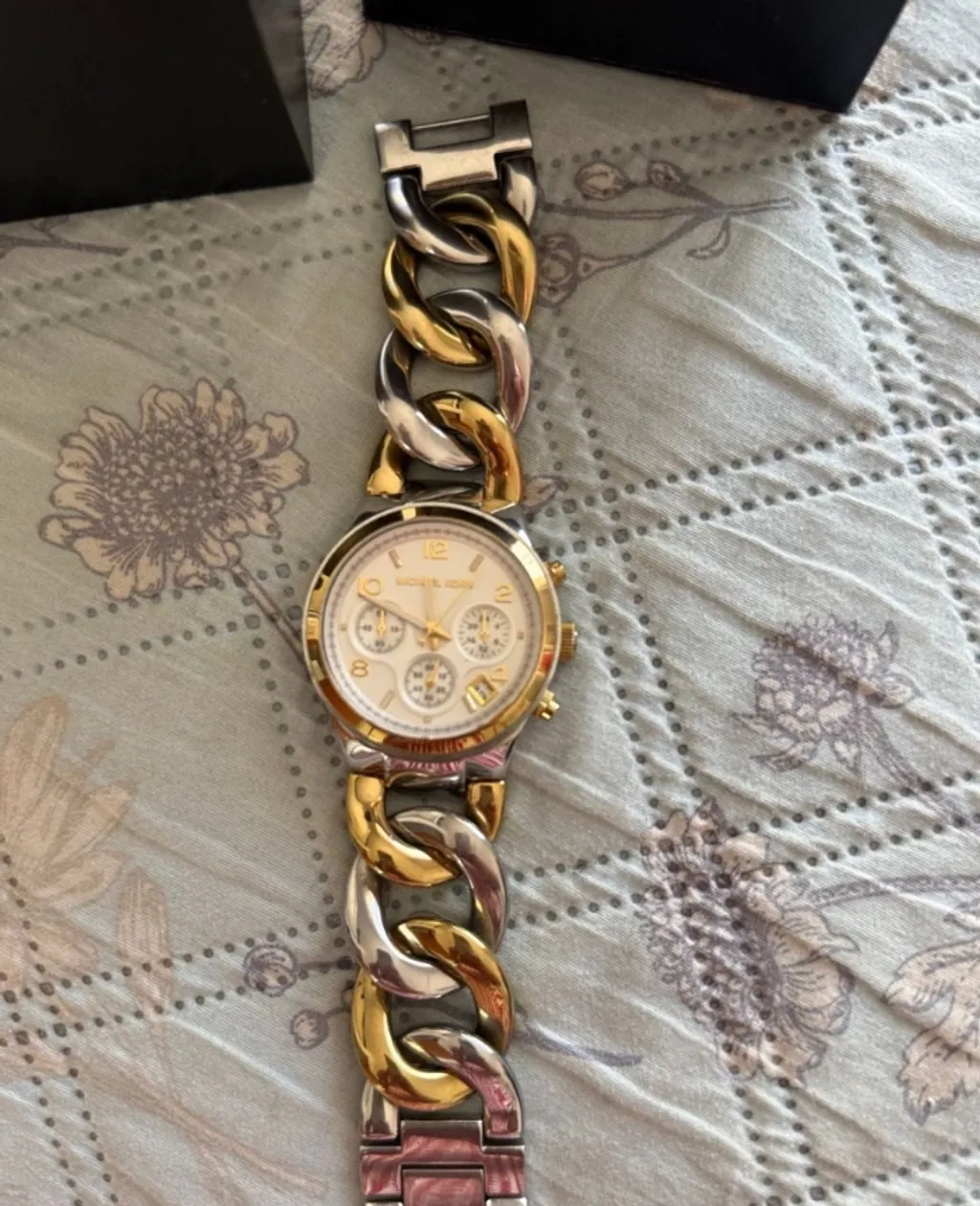 Relógio Michael Kors feminino pulseira elos bicolor