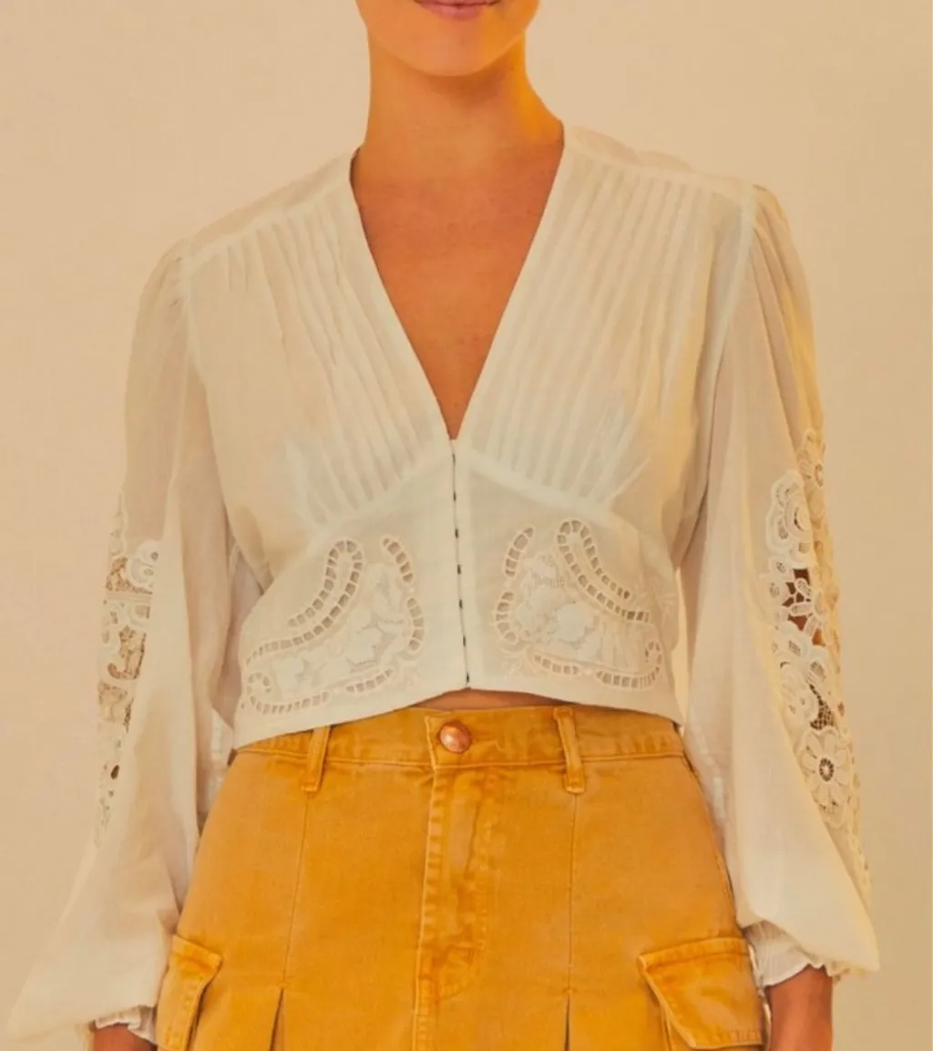 Blusa Artesanal Farm Rio Nova na Tag