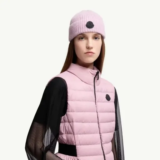 GORRO CANELADO . MONCLER