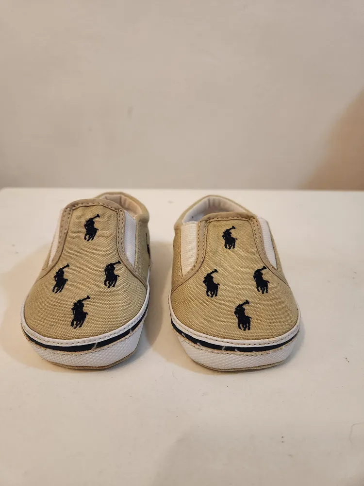 tenis slip-on infantil ralph lauren