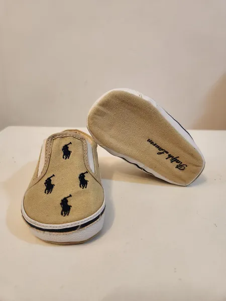 tenis slip-on infantil ralph lauren