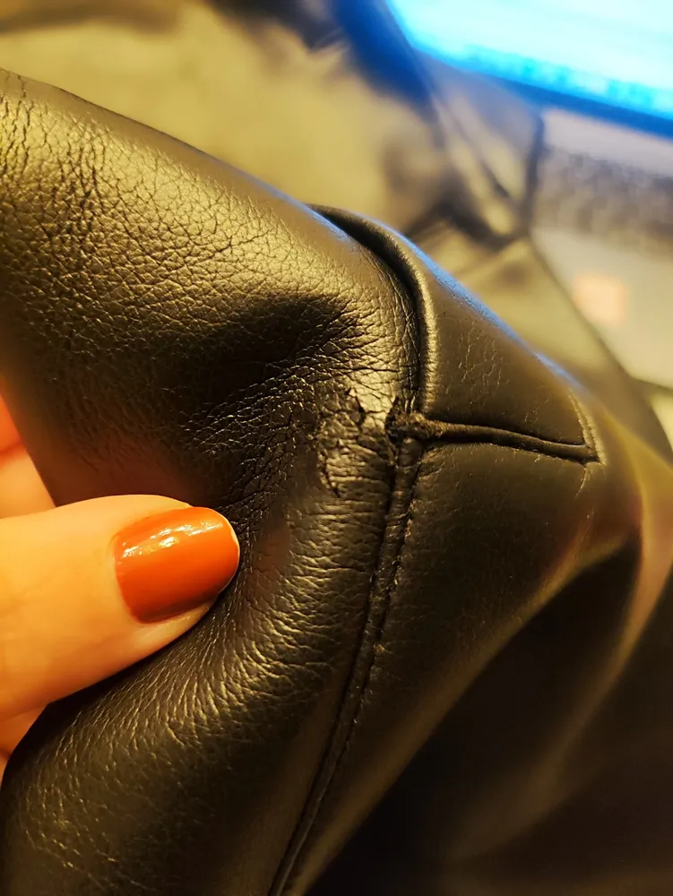 Sobretudo Feminino Couro Fake Preto Inverno