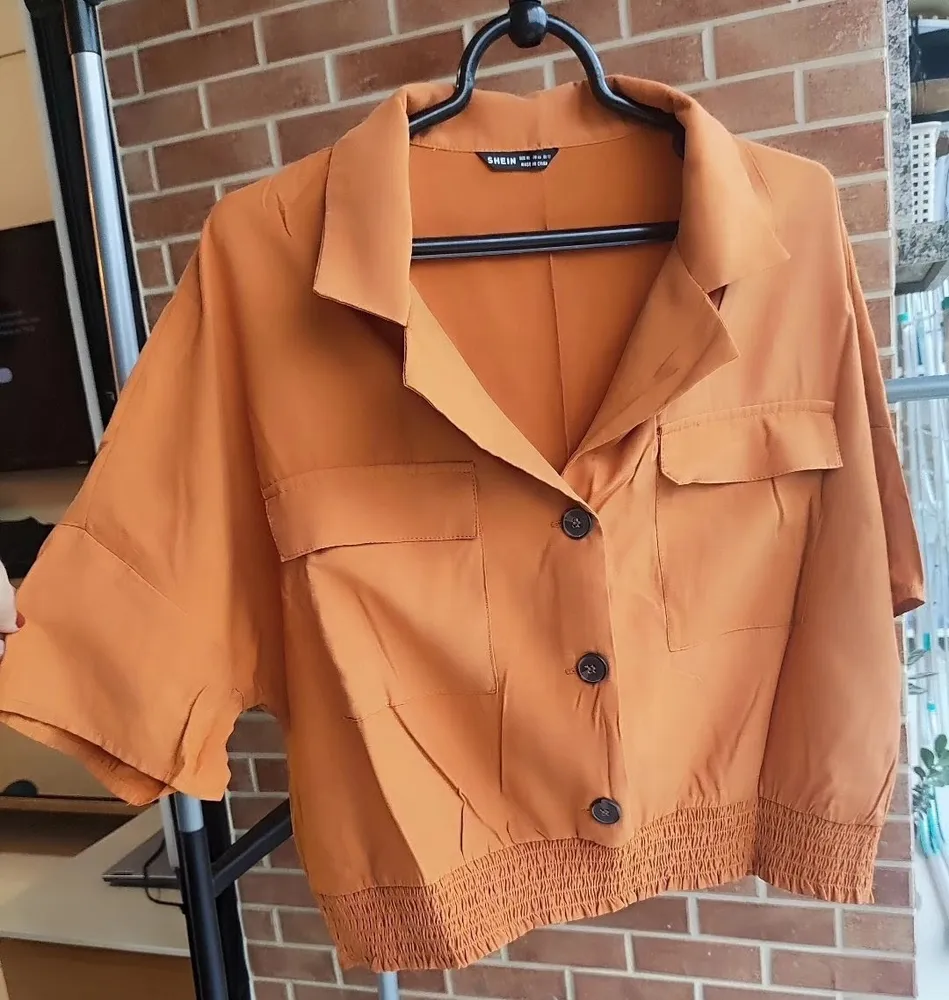 cropped shein com bolsos