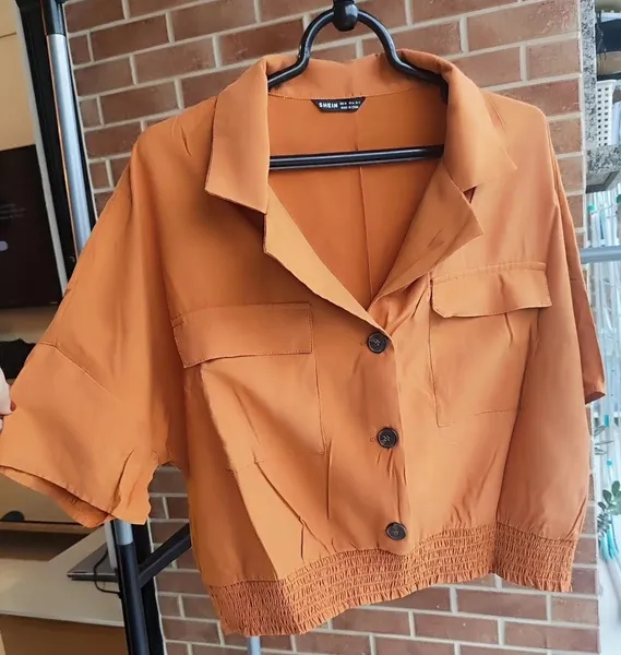 cropped shein com bolsos