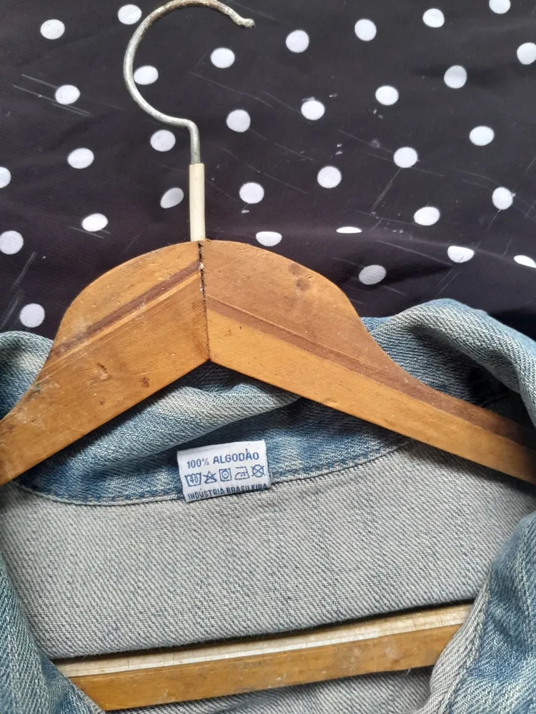 jaqueta jeans vintage pool - estilo utilitário 90s