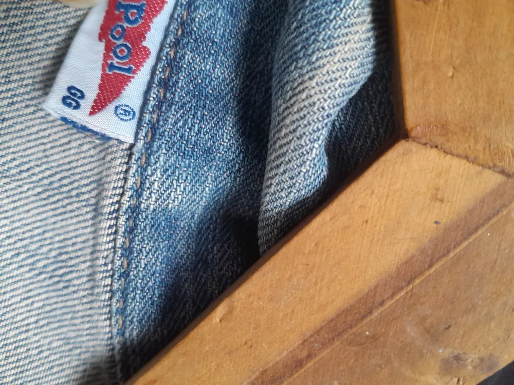 jaqueta jeans vintage pool - estilo utilitário 90s