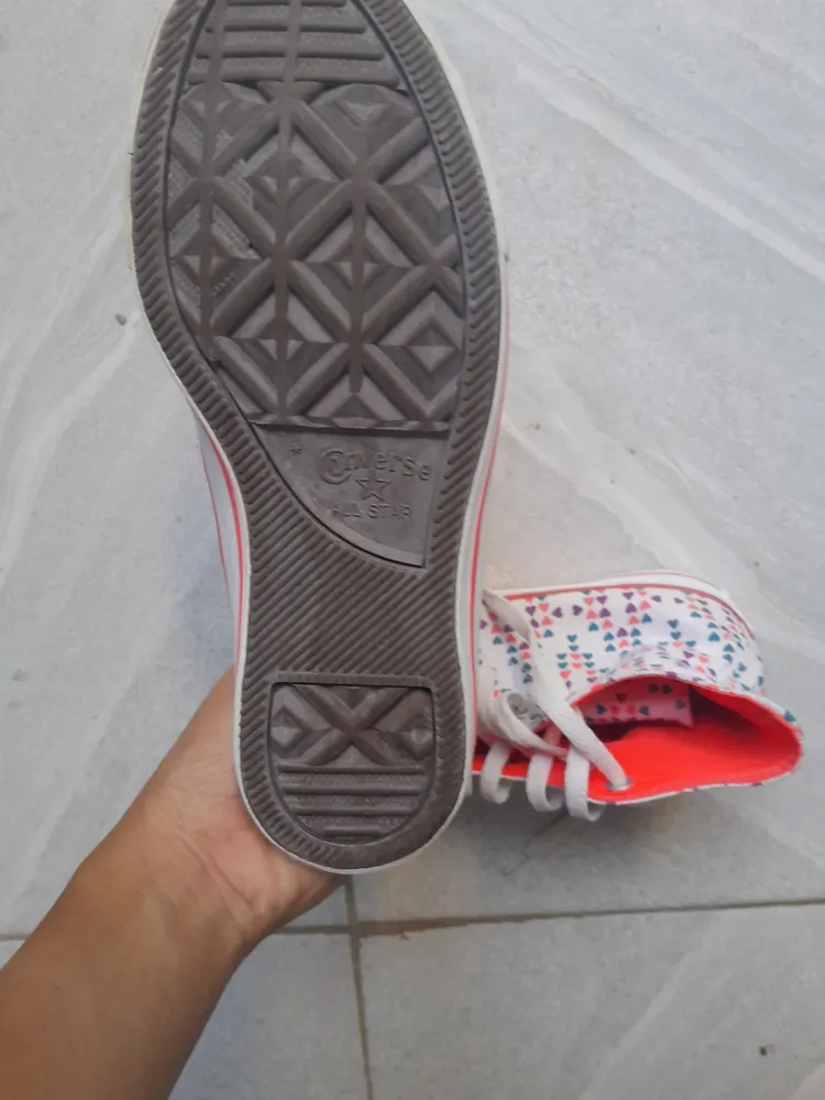 tênis converse all star cano alto corações