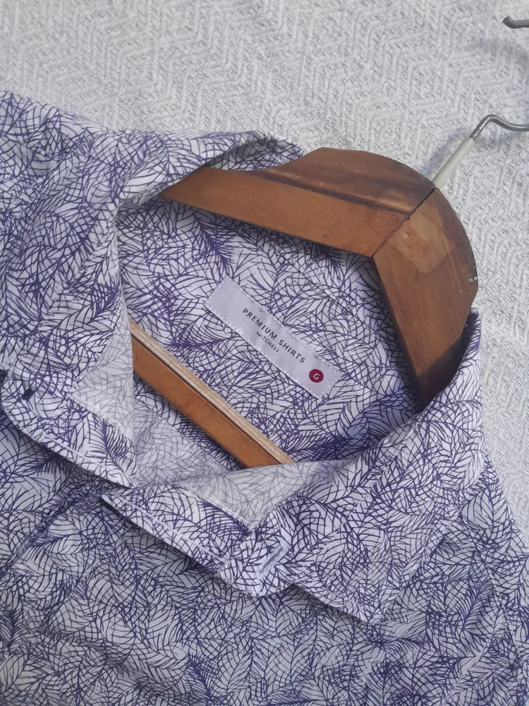 camisa manga curta estampada