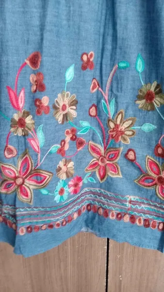 Vestido jeans bordado