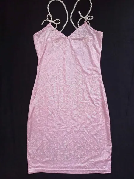 VESTIDO GLITTER ROSA