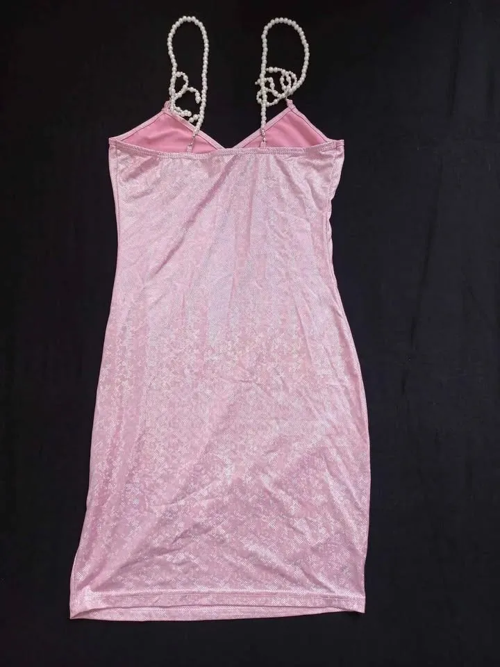 VESTIDO GLITTER ROSA