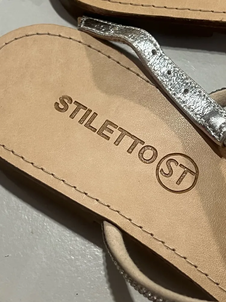 Rasteirinha Prata Stiletto 36