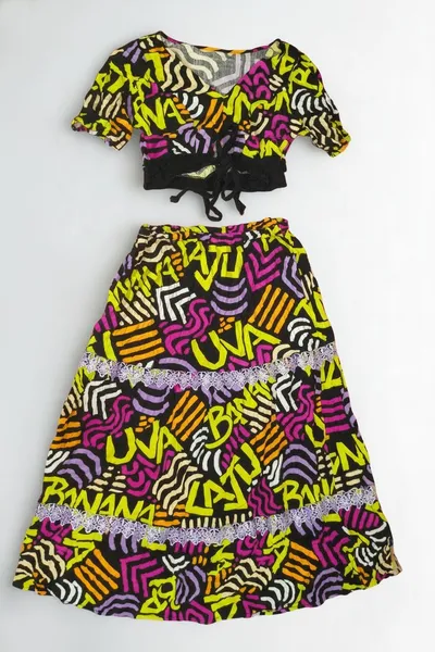 conjunto de cropped e saia  godê