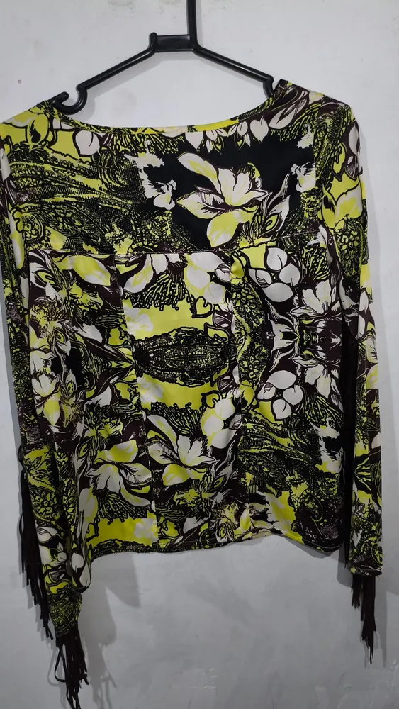 Blusa manga comprida boho chic