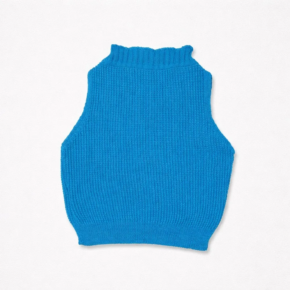 Cropped Top Tricot Modal Gola Alta