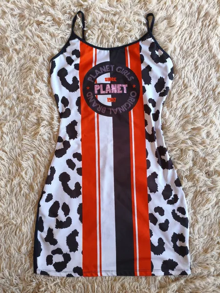 Vestido Tubinho animal print