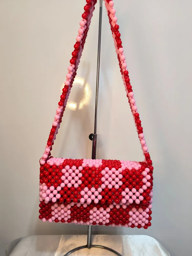Bolsa Wherever M (vermelho e rosa)