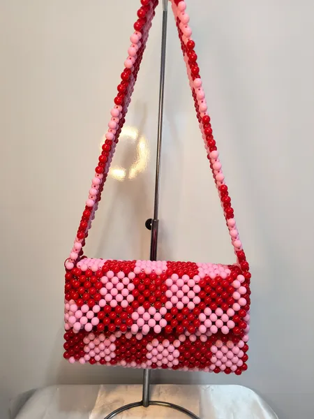 Bolsa Wherever M (vermelho e rosa)