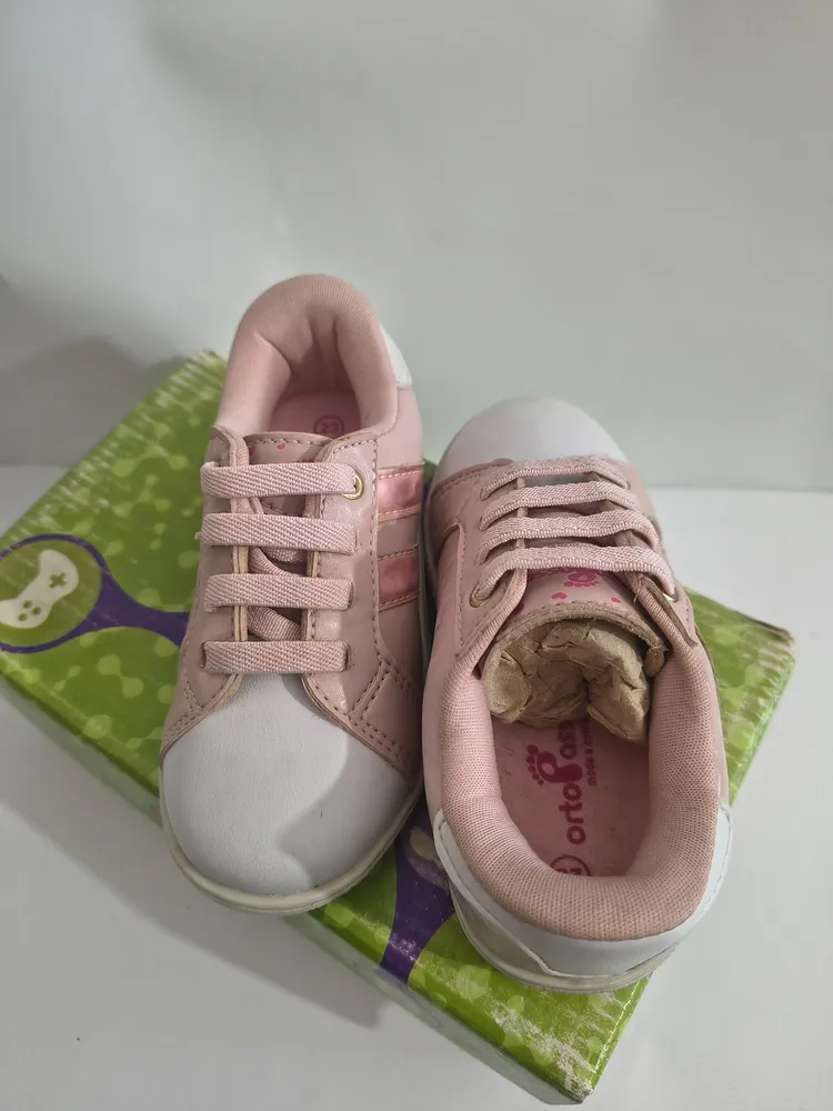 Tênis Infantil Ortopasso Molekinha Rosa  Tam. 23