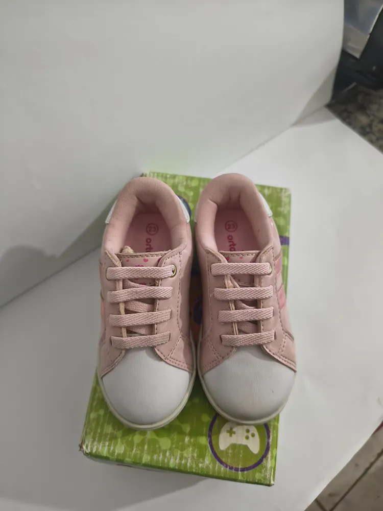 Tênis Infantil Ortopasso Molekinha Rosa  Tam. 23