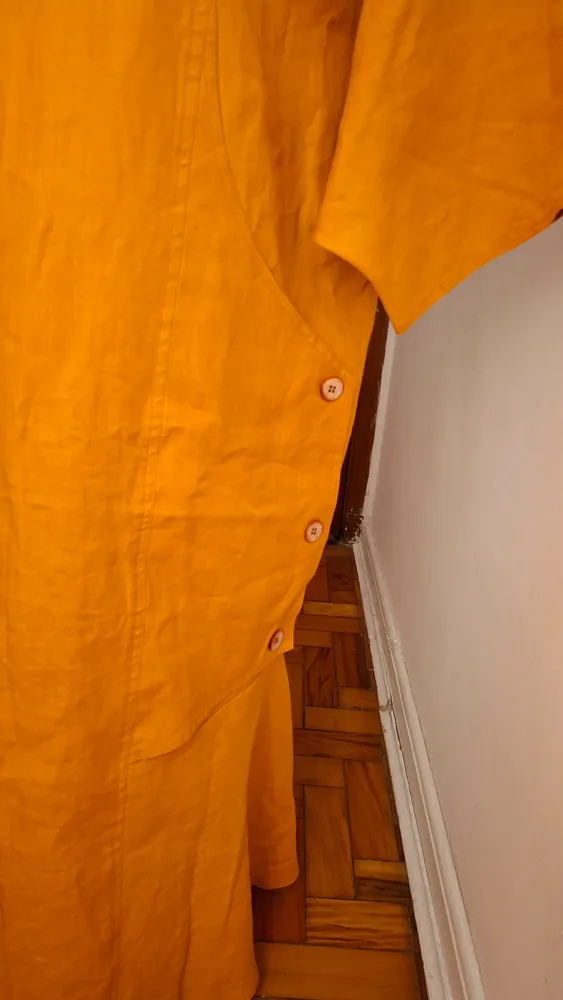 Vestido Lunho Puro Laranja tamanho 58