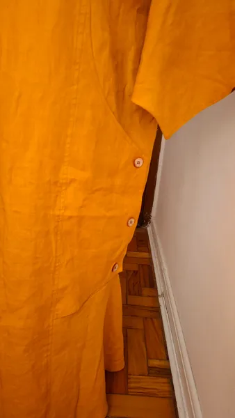 Vestido Lunho Puro Laranja tamanho 58