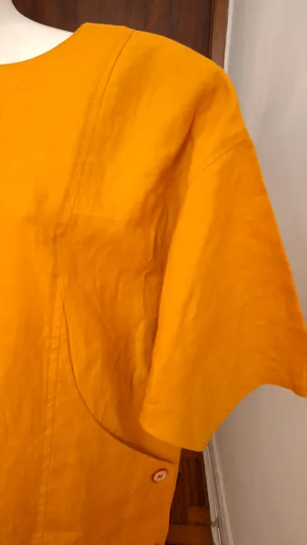 Vestido Lunho Puro Laranja tamanho 58