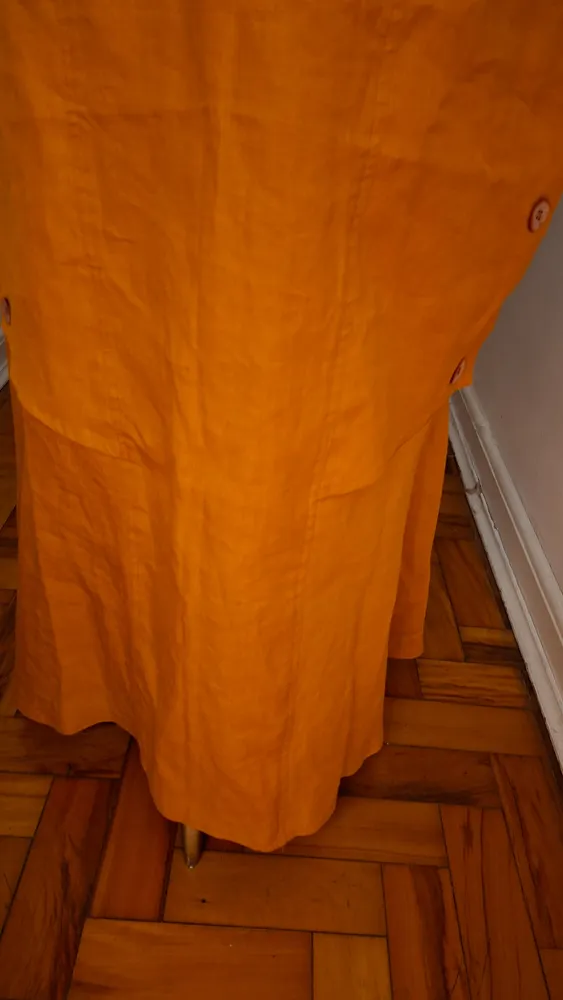 Vestido Lunho Puro Laranja tamanho 58