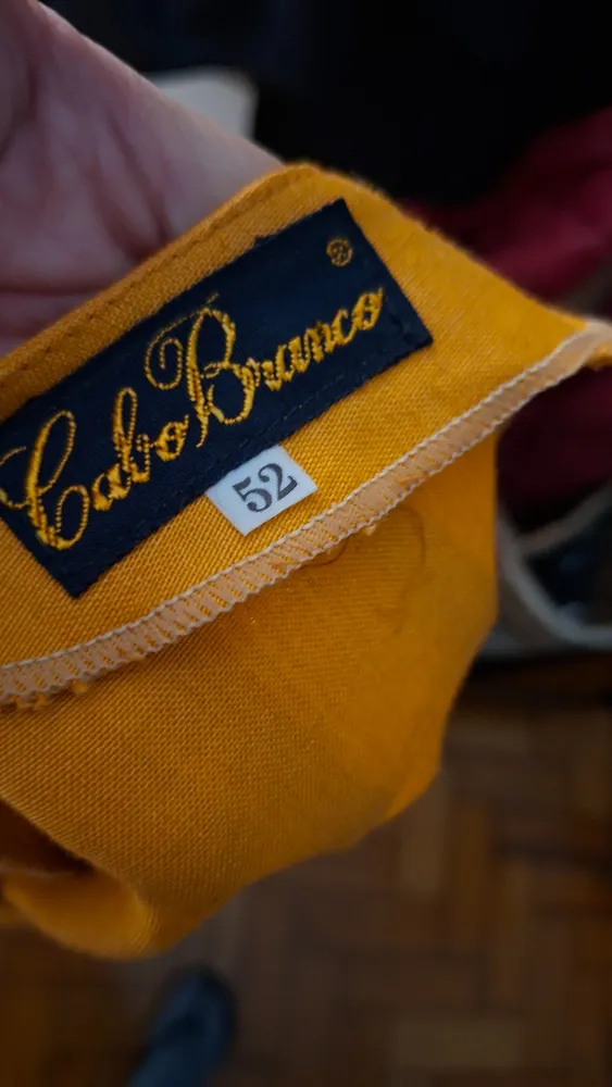 Vestido Lunho Puro Laranja tamanho 58