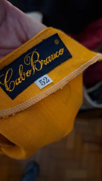 Vestido Lunho Puro Laranja tamanho 58