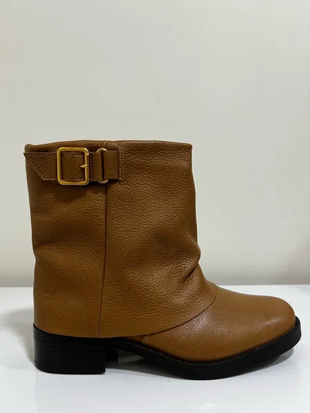 bota couro legítimo 35