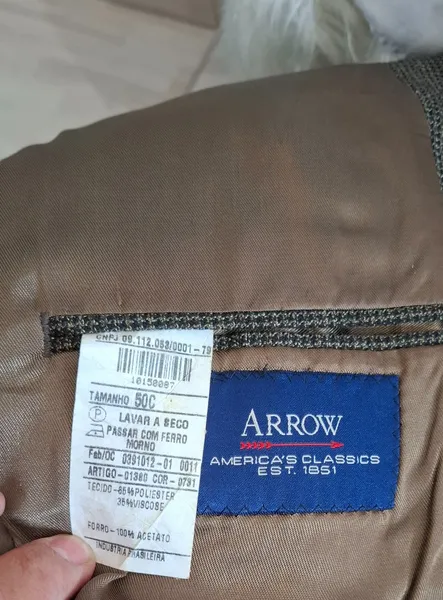 blazer lã batida arrow