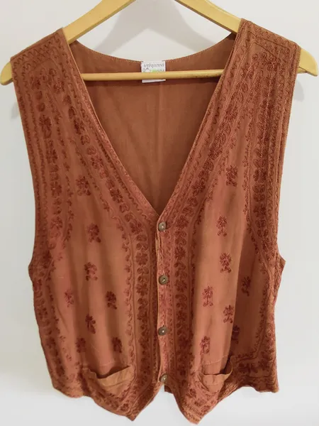 Colete indiano vintage com cgc