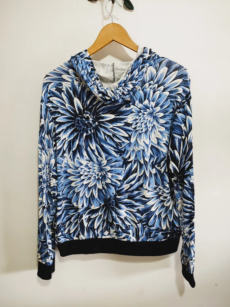 Jaqueta Floral azul
