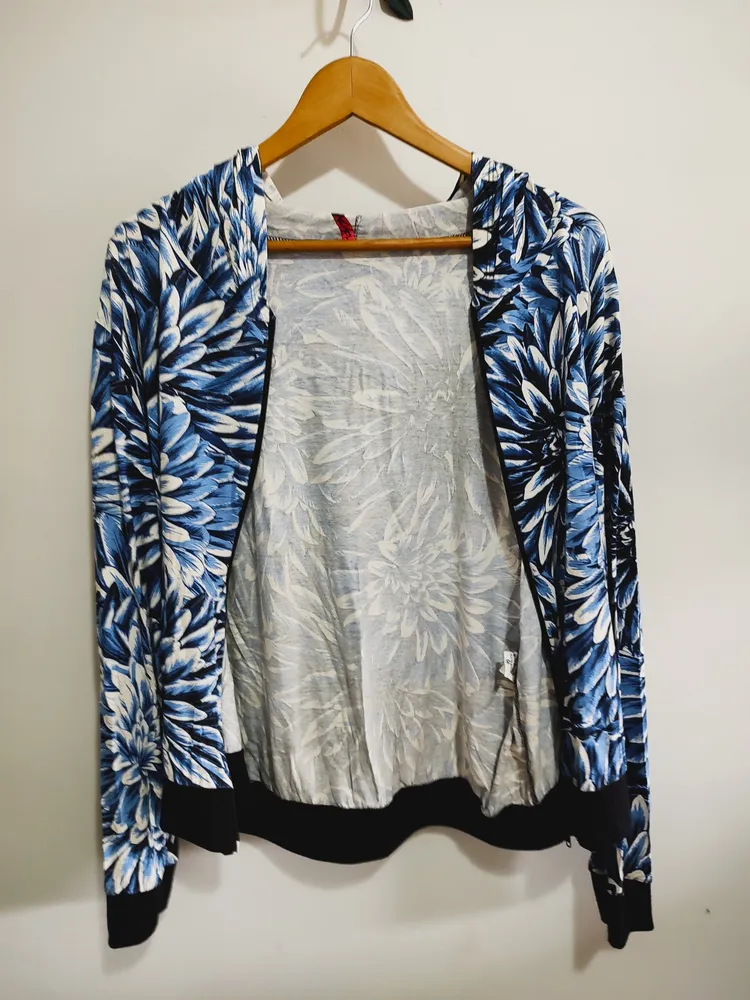 Jaqueta Floral azul